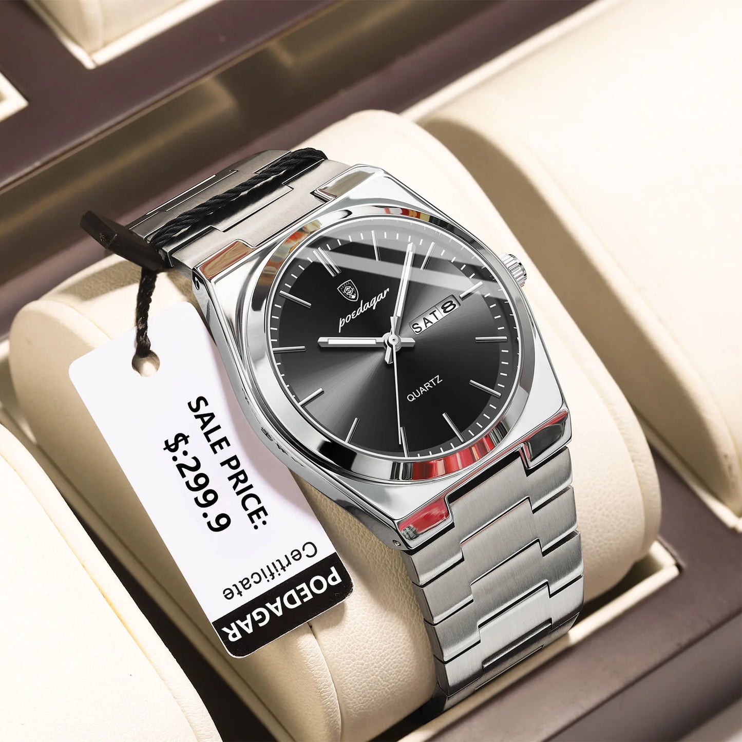 POEDAGAR CASUAL QUARTZ WATCH