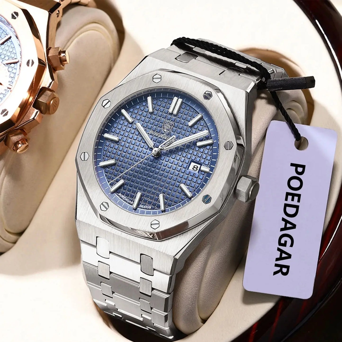 POEDAGAR BUSINESS QUARTZ WATCH